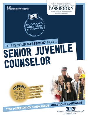 cover image of Senior Juvenile Counselor